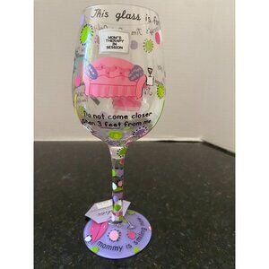 Lolita 15 Ounce "Mommy's Time Out" Wine Glass